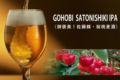 【これは美味そう...】最高級さくらんぼクラフトビール「GOHOBI SATONISHIKI IPA」登場 画像