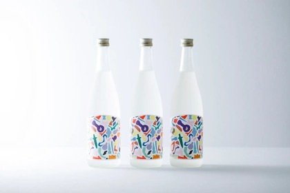 【ギフトに最適なおしゃれなラベル】アートラベルの日本酒「福光屋×HERALBONY 純米吟醸 ドロップス」発売 画像