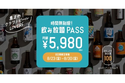 【1ヶ月毎日飲み放題の“無制限パスが5000円台はバグってる...】8日間限定！「時間無制限飲み放題パスポート」を見逃すな！！ 画像