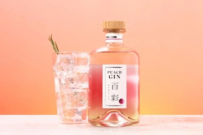 【絶対旨い！国産白桃を贅沢に使用したクラフトジン】「PEACH GIN 百彩 -momoiro-」販売 画像