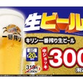 【お得に中華飲み】生ビールが何杯でも300円！日高屋が酒飲みに優しすぎるキャンペーン実施